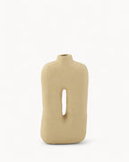 Square Papermache Plant Pot – 50 cm Natural Tone-Vase-Beige-Unique Casa