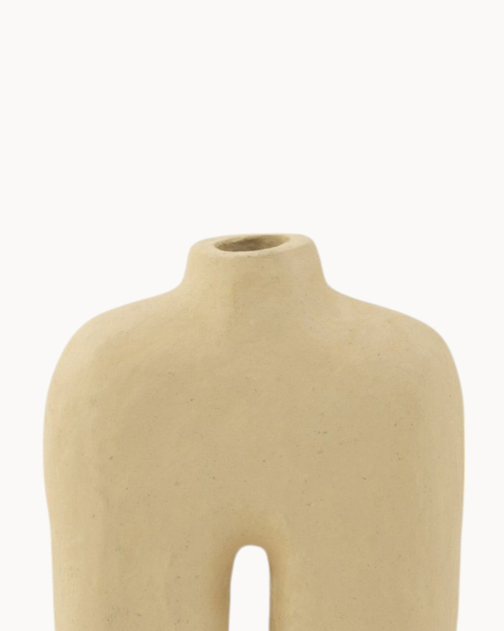 Square Papermache Plant Pot – 50 cm Natural Tone-Vase-Unique Casa