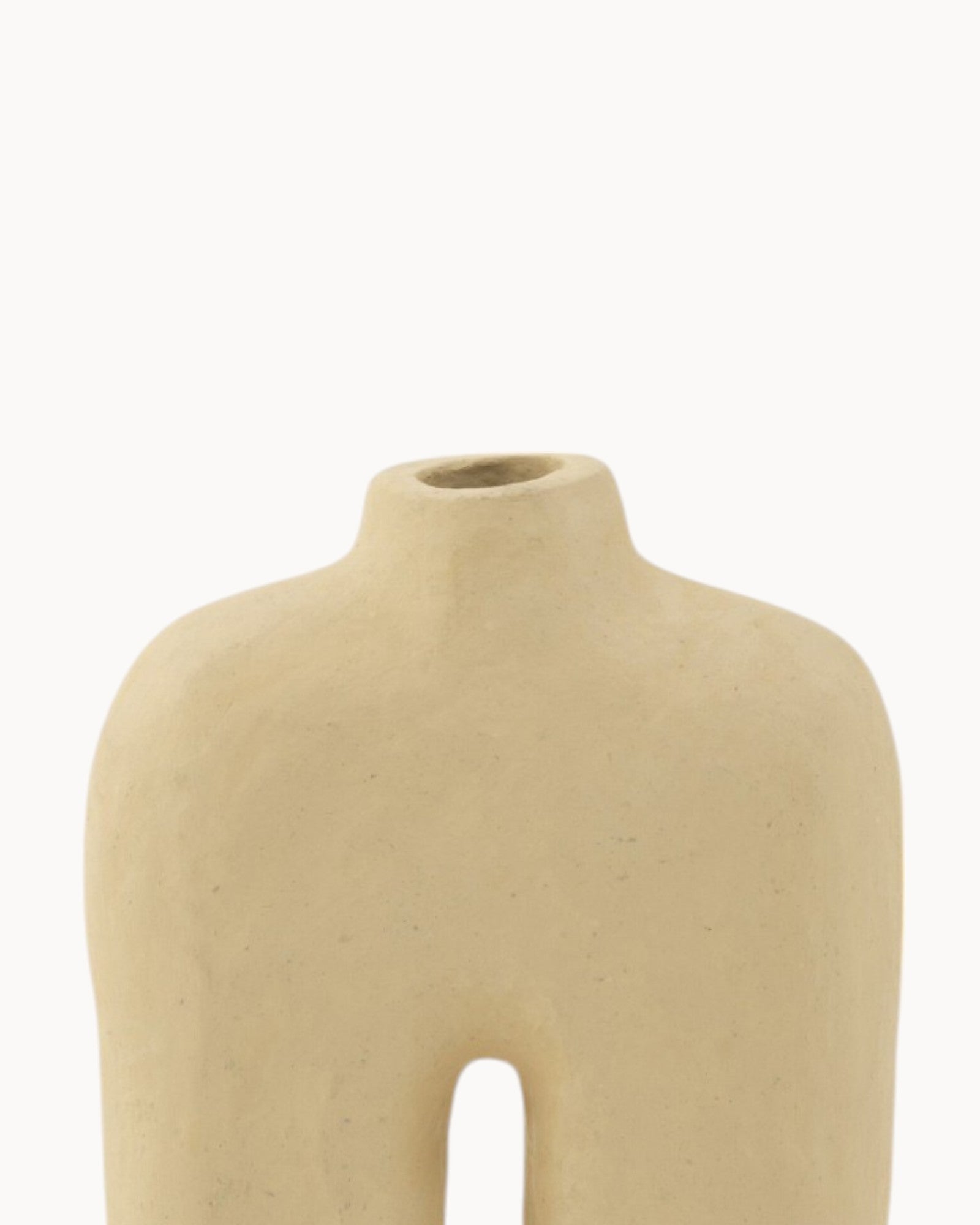 Square Papermache Plant Pot – 50 cm Natural Tone-Vase-Unique Casa