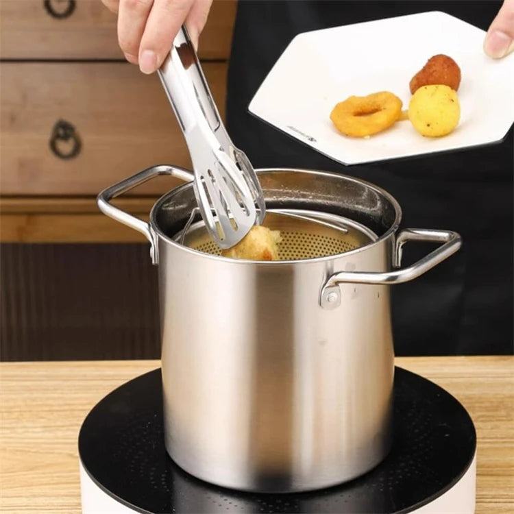 Stainless Steel Deep Fryer Pot – 3L Oil Fry Pan with Basket and Lid-carvallo20250815-Unique Casa-Unique Casa