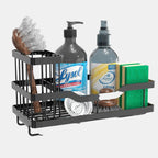 Stainless Steel Under Sink Storage Organizer – Versatile Sink Caddy for Kitchen 0