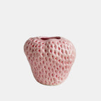 Strawberry-Shaped Ceramic Vase – Unique Flower Holder for Home Decor 0