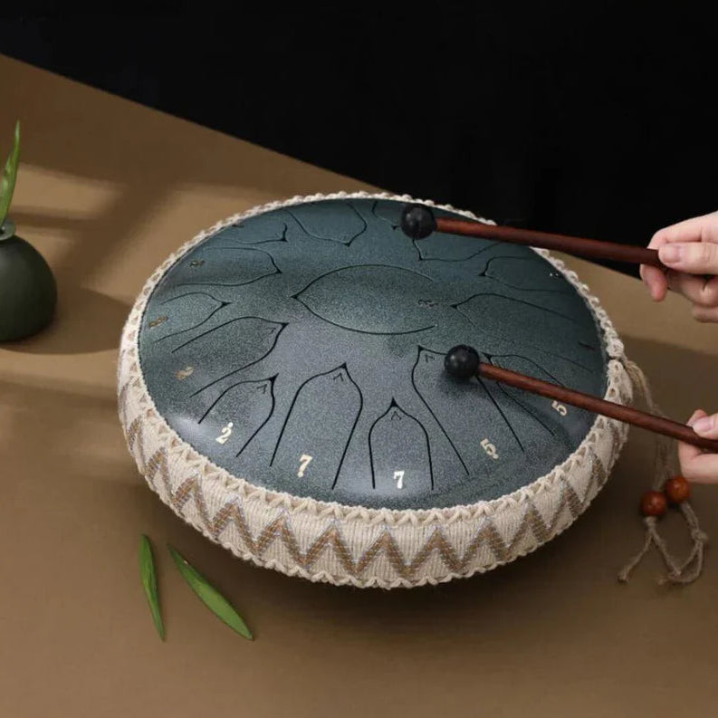 Stress Relief Drum for Children and Adults – Calming Musical Instrument for Relaxation and Mindfulness-Musical Toys-Unique Casa-Grey-8 Notes-Unique Casa