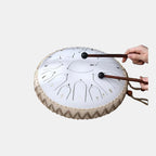 Stress Relief Drum for Children and Adults – Calming Musical Instrument for Relaxation and Mindfulness-Musical Toys-Unique Casa-White-8 Notes-Unique Casa