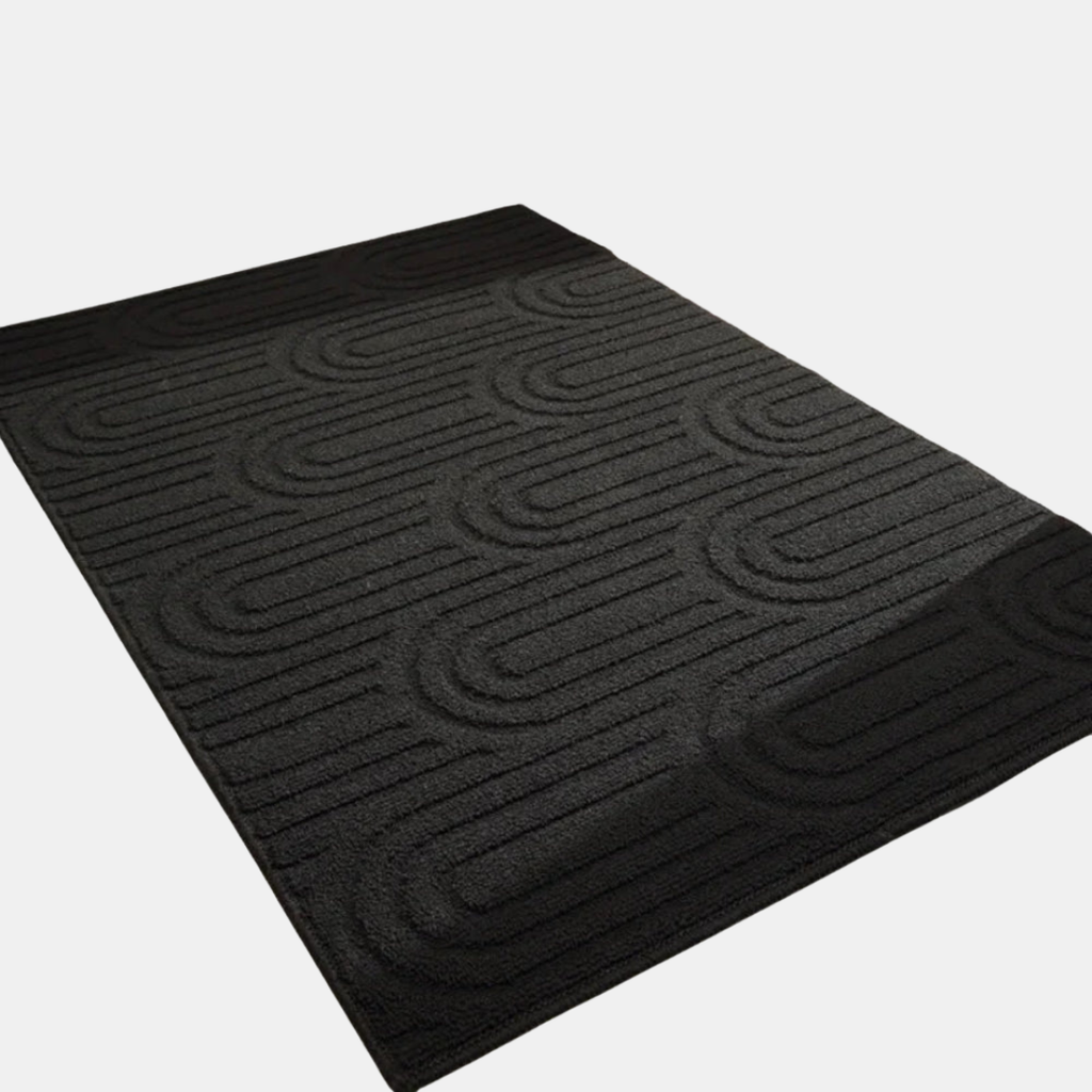 Stylish Doormat – Anti-Slip Indoor/Outdoor Shoe Scraper-Doormats-Unique Casa-Black A-Width: 50cm x Length: 80cm-Unique Casa
