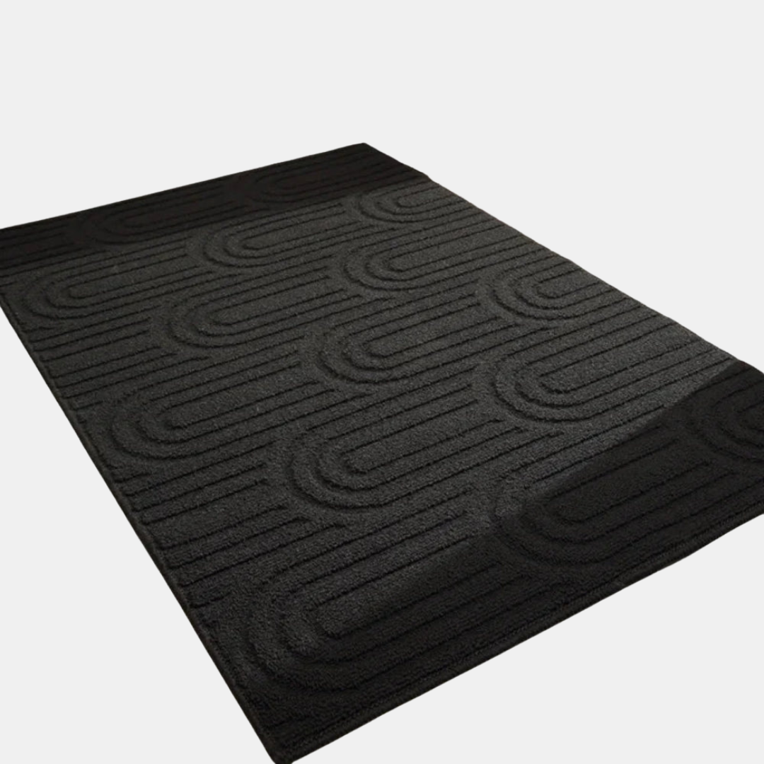 Stylish Doormat – Anti-Slip Indoor/Outdoor Shoe Scraper-Doormats-Unique Casa-Black A-Width: 50cm x Length: 80cm-Unique Casa