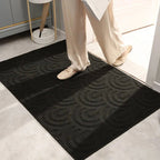 Stylish Doormat – Anti-Slip Indoor/Outdoor Shoe Scraper-Doormats-Unique Casa-Black C-Width: 50cm x Length: 80cm-Unique Casa