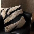 Stylish Faux Fur Throw Pillows for Sofa – Elegant Home Decor Accent 0