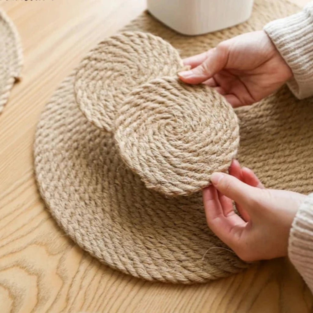 Japanese Placemats - Stylish Heat-Resistant Table Mats for Dining Room 0