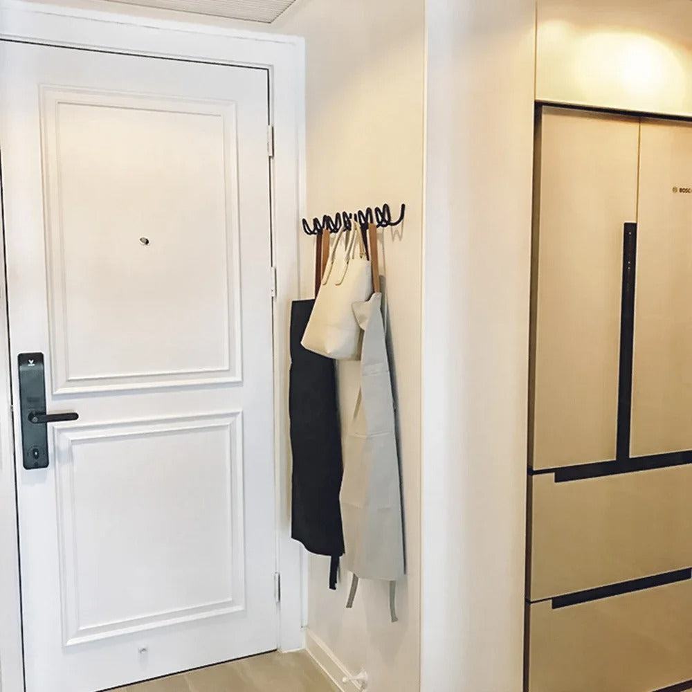 Stylish Wall Hook with Ocean Wave Design – Modern Coat Hooks for Entryway 5