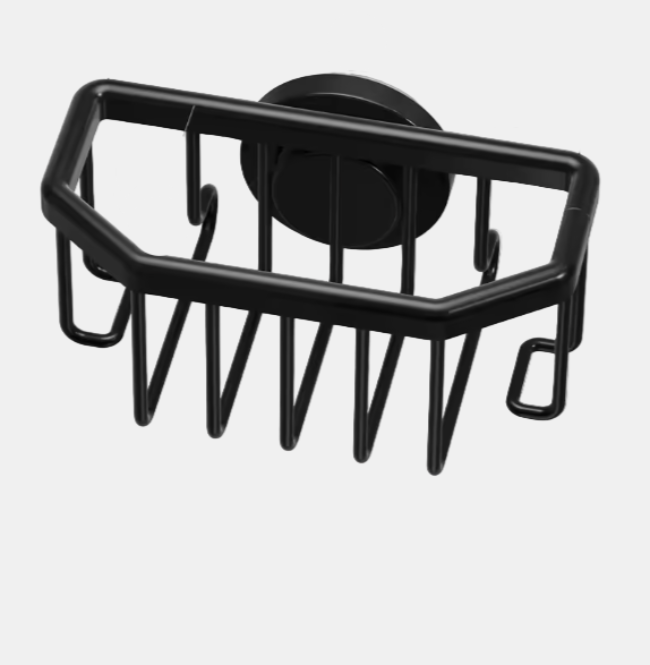 Suction Cup Kitchen Sink Caddy – Space-Saving Sponge Holder Organizer 2