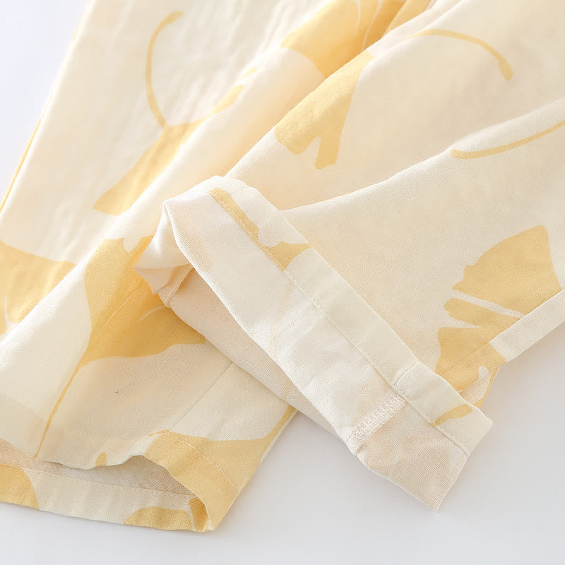 Sunlit Petal Lounge Set – Elegant Floral Loungewear For Comfort And Style