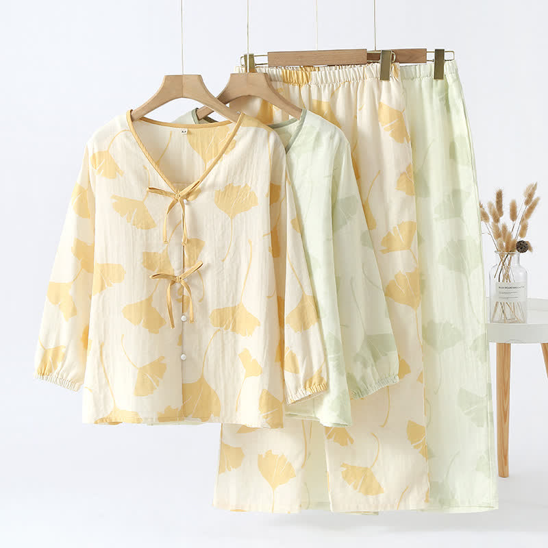 Sunlit Petal Lounge Set – Elegant Floral Loungewear For Comfort And Style