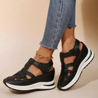 Supportive Casual Wedge Sandals With Comfortable Footbed-Women shoes-Unique Casa-Unique Casa