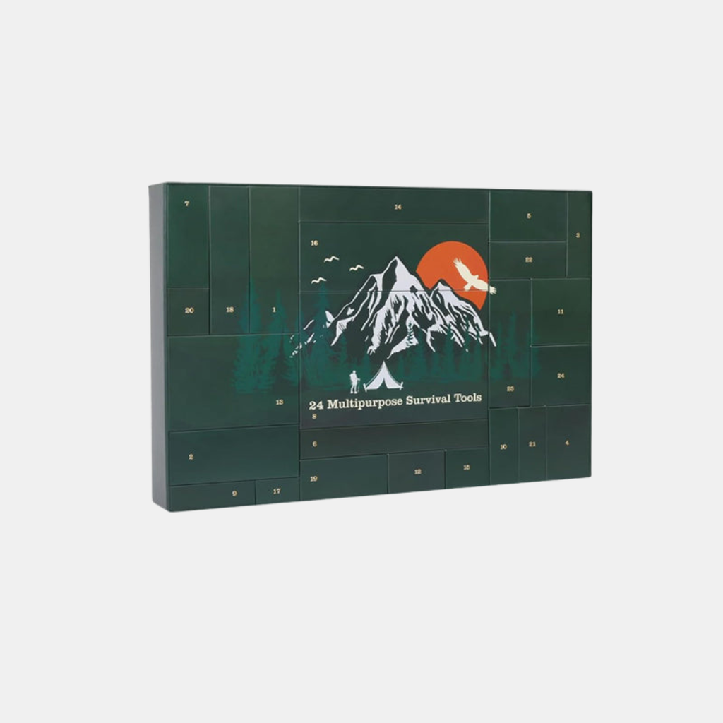 Survival Kit Advent Calendar 2025 – Daily Prep & Adventure Essentials-Christmas-Unique Casa-Snow Mountain-Unique Casa