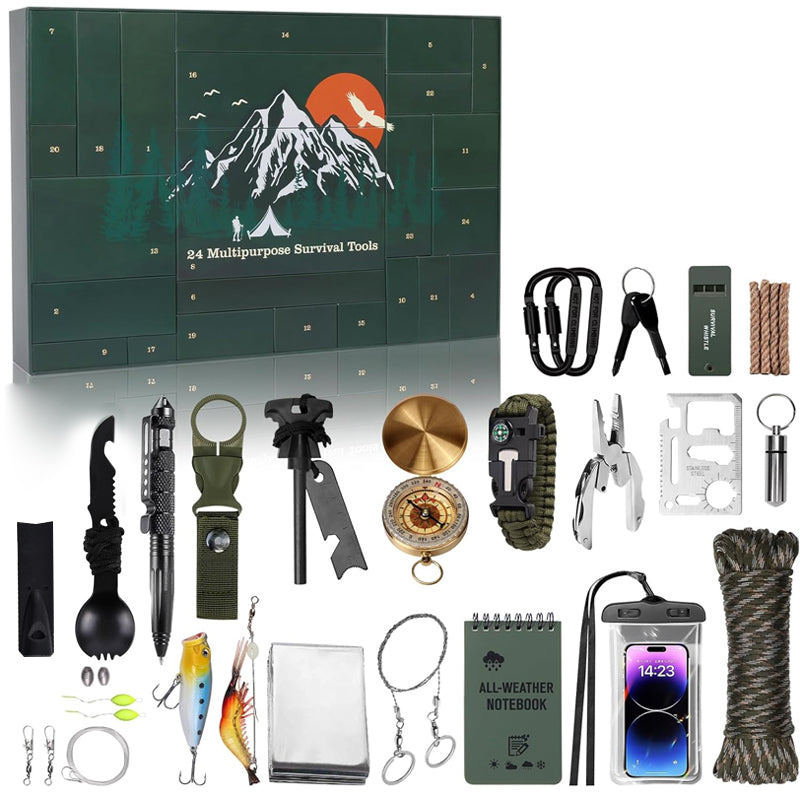 Survival Kit Advent Calendar 2025 – Daily Prep & Adventure Essentials-Christmas-Unique Casa-Unique Casa