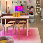 Gradient Pink Carpet – Soft Minimalist Pastel Rug for Bedroom & Living Room Decor-Rug-Unique Casa-Pink-50x80 cm (19.6 x 31.4 in)-Unique Casa