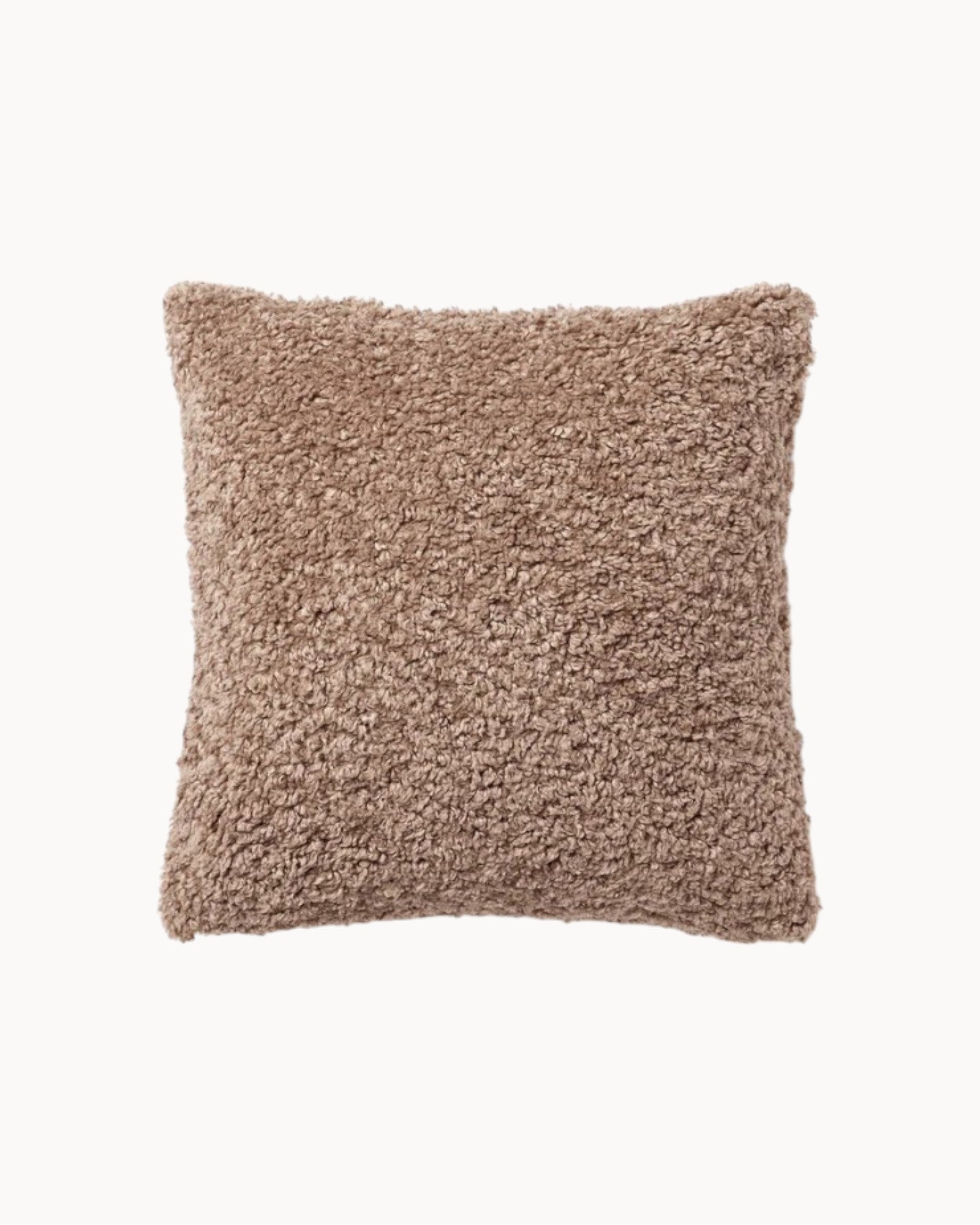 Teddy Cushion Cover 45x45 cm – Soft & Fluffy Comfort-Cushion Cover-Taupe-Unique Casa