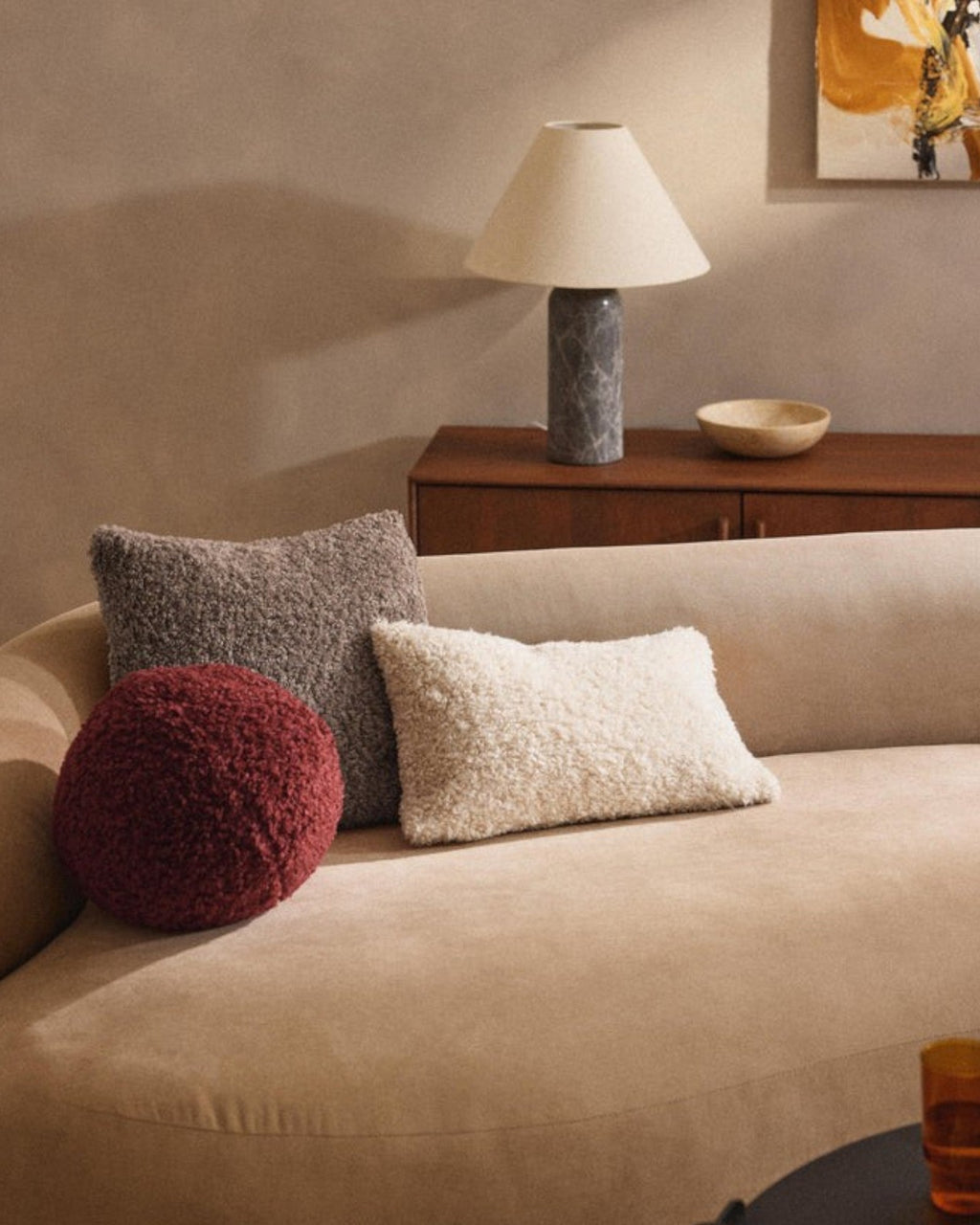 Teddy Cushion Cover 45x45 cm – Soft & Fluffy Comfort-Cushion Cover-Unique Casa