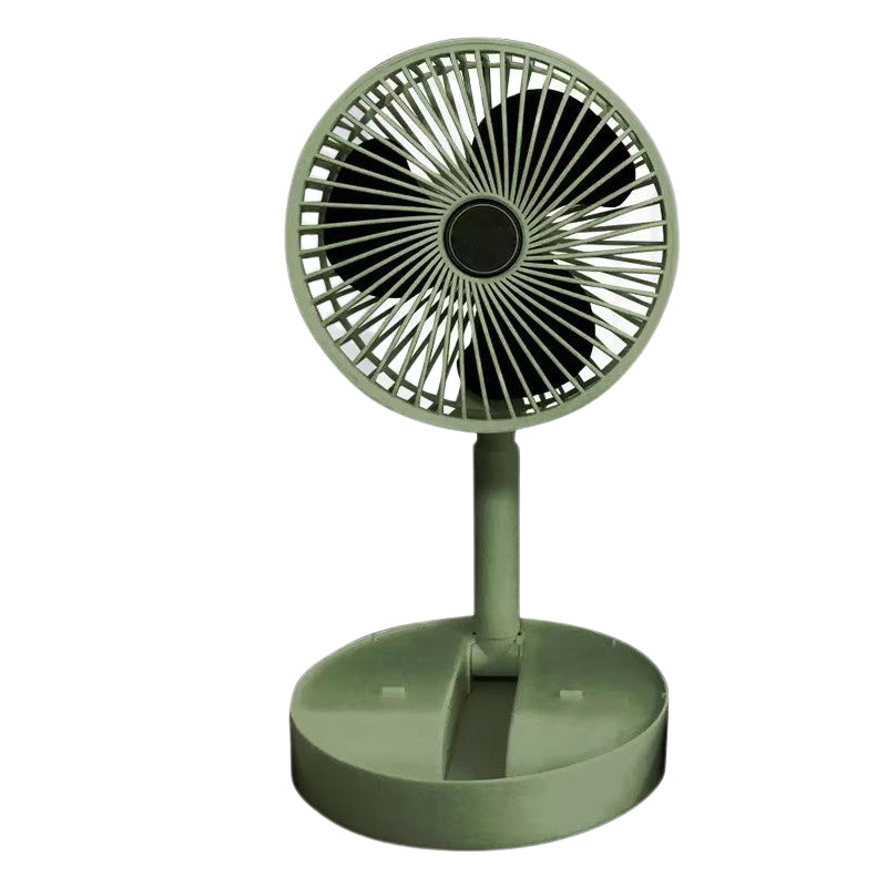Telescopic Folding Table Fan – Rechargeable Portable Fan with Adjustable Height-Table Fan-Unique Casa-Light Green-Unique Casa