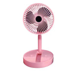 Telescopic Folding Table Fan – Rechargeable Portable Fan with Adjustable Height-Table Fan-Unique Casa-Pink-Unique Casa