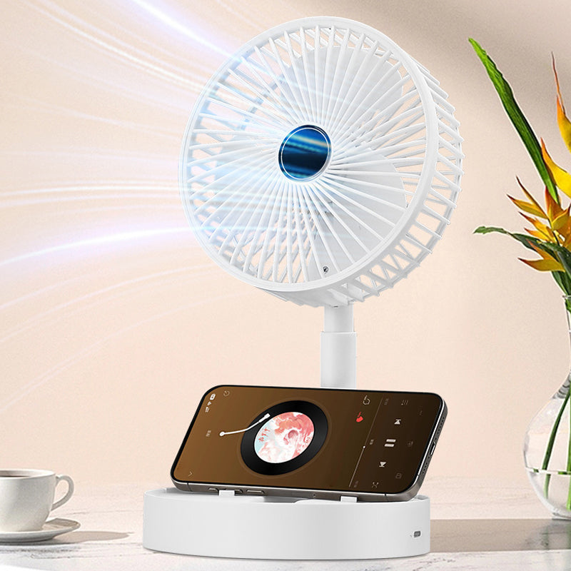 Telescopic Folding Table Fan – Rechargeable Portable Fan with Adjustable Height-Table Fan-Unique Casa-Unique Casa