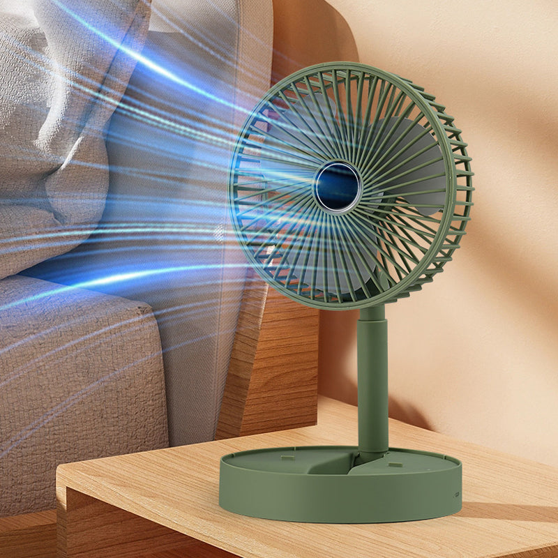 Telescopic Folding Table Fan – Rechargeable Portable Fan with Adjustable Height-Table Fan-Unique Casa-Unique Casa