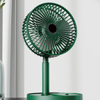 Telescopic Folding Table Fan – Rechargeable Portable Fan with Adjustable Height-Table Fan-Unique Casa-Unique Casa