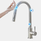 Touch Control Kitchen Mixer Tap with Extendable Sprayer – Modern Design 0