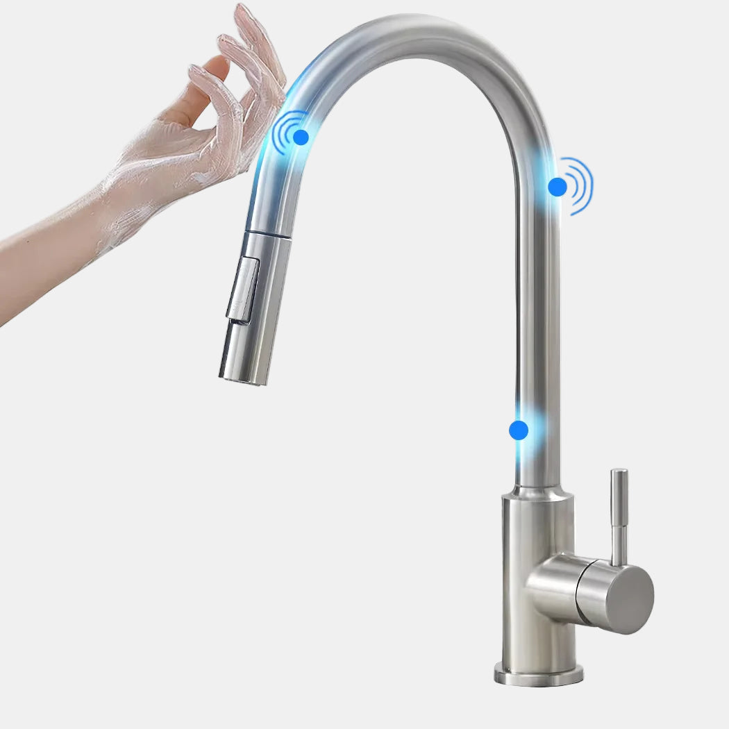 Touch Control Kitchen Mixer Tap with Extendable Sprayer – Modern Design 0
