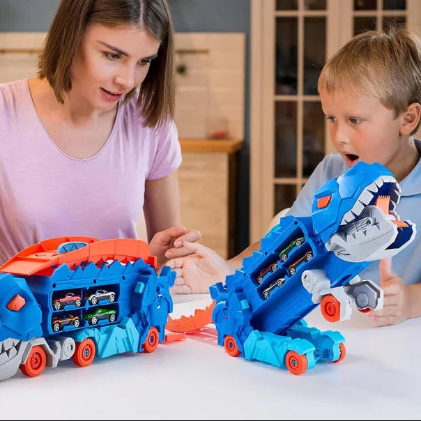 Transforming Dinosaur Race Track Toy – Interactive Car and Dino Playset for Kids-Dinosaur Race Track Toy-Unique Casa-Unique Casa