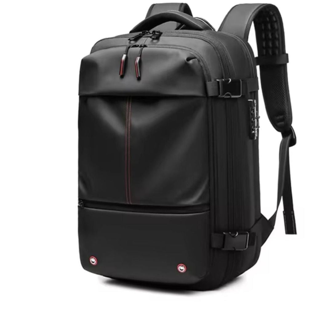 Travel Backpack with Vacuum Compression – Expandable Smart Bag for Organized Packing-Vacuum Backpack Travel-Unique Casa-Black-Unique Casa