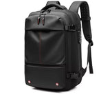 Travel Backpack with Vacuum Compression – Expandable Smart Bag for Organized Packing-Vacuum Backpack Travel-Unique Casa-Black-Unique Casa