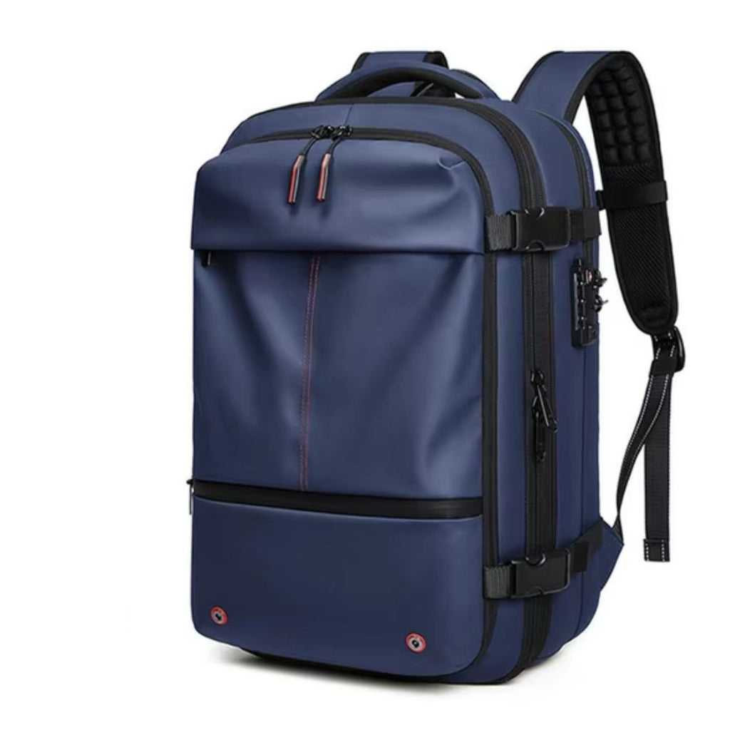 Travel Backpack with Vacuum Compression – Expandable Smart Bag for Organized Packing-Vacuum Backpack Travel-Unique Casa-Blue-Unique Casa