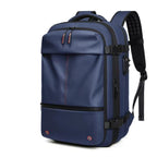 Travel Backpack with Vacuum Compression – Expandable Smart Bag for Organized Packing-Vacuum Backpack Travel-Unique Casa-Blue-Unique Casa