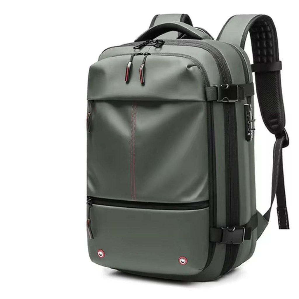 Travel Backpack with Vacuum Compression – Expandable Smart Bag for Organized Packing-Vacuum Backpack Travel-Unique Casa-Green-Unique Casa