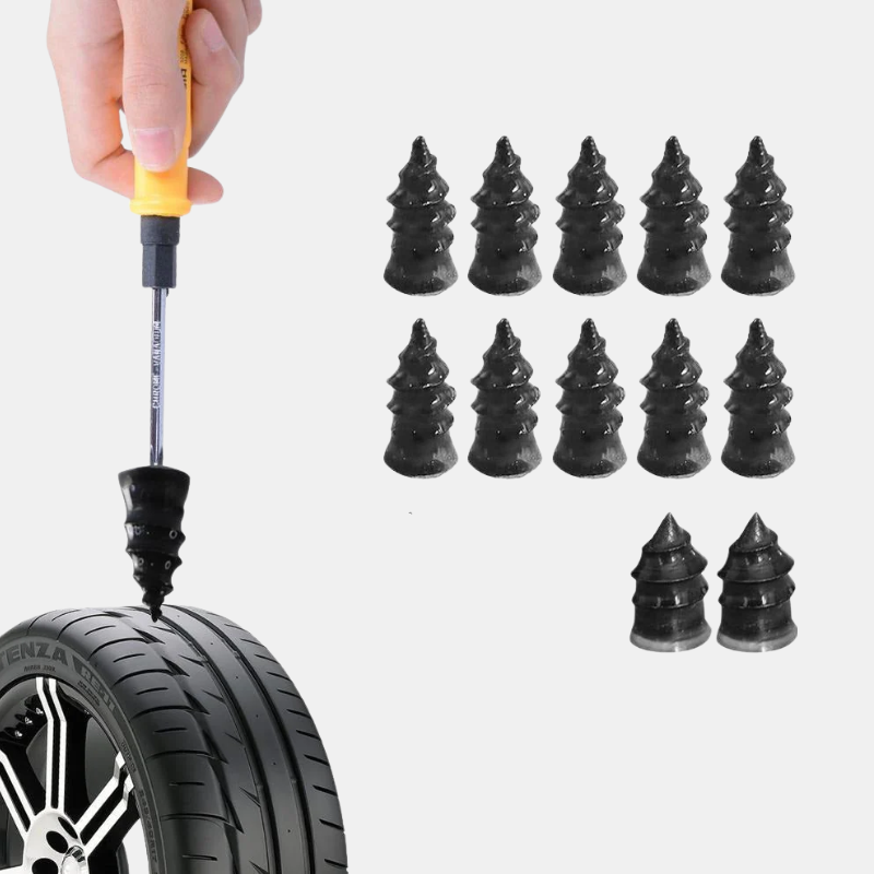 Tyre Kit – Professional Vehicle Puncture Repair Set-Tire kit-Unique Casa-10 Pieces small and 10 large-Unique Casa