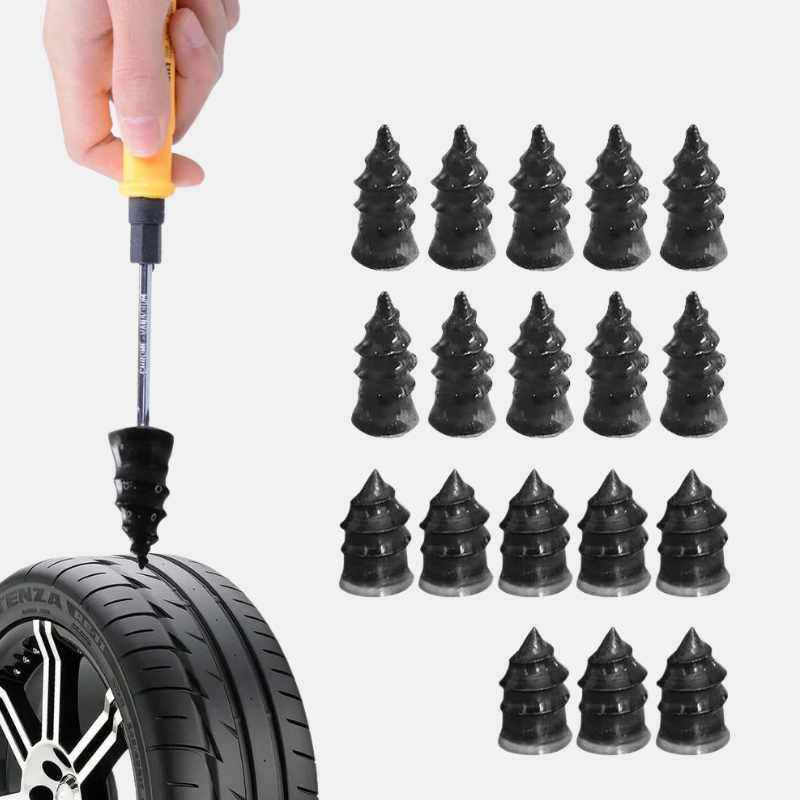 Tyre Kit – Professional Vehicle Puncture Repair Set-Tire kit-Unique Casa-15 Pieces small and 15 large-Unique Casa