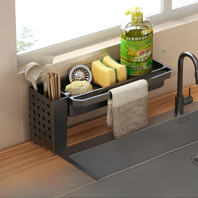 Under Sink Storage Organizer – Non-Slip Kitchen Caddy for Cleaning Essentials 6