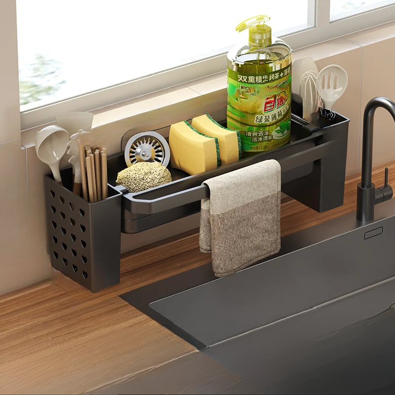 Under Sink Storage Organizer – Non-Slip Kitchen Caddy for Cleaning Essentials 7