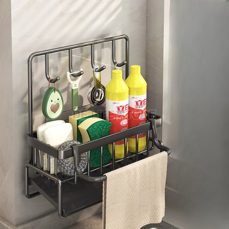 Under Sink Storage Organizer – Non-Slip Kitchen Caddy for Cleaning Essentials 4