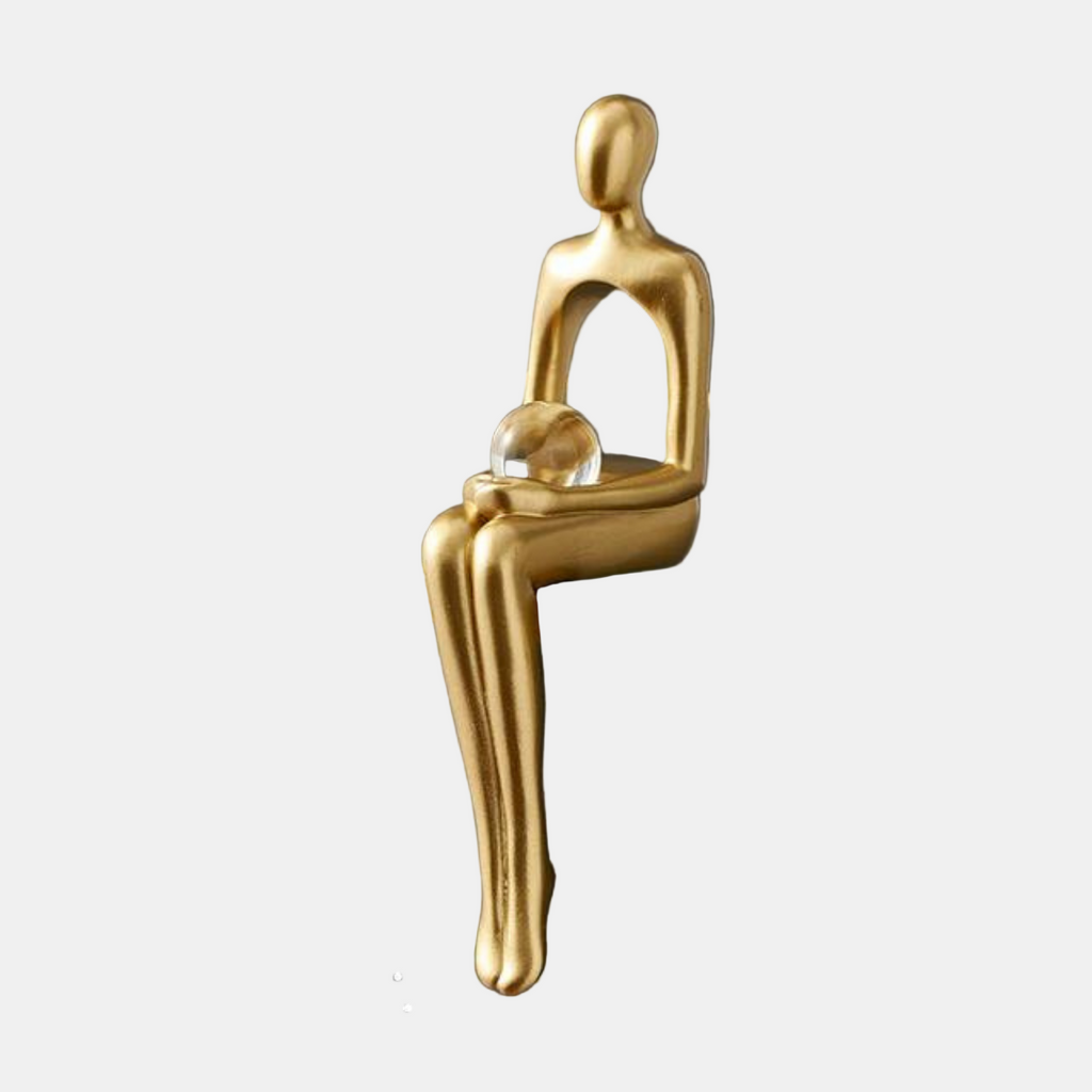 Unique Abstract Figurines for Bookshelf Decor – Handcrafted Artistic Accents 0