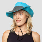 UV Protection Foldable Sun Hat for Women – Wide Brim Summer Cap with Ponytail Hole-Sun Hat-Unique Casa-Blue-Unique Casa