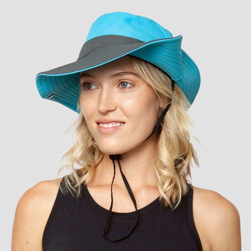 UV Protection Foldable Sun Hat for Women – Wide Brim Summer Cap with Ponytail Hole-Sun Hat-Unique Casa-Blue-Unique Casa