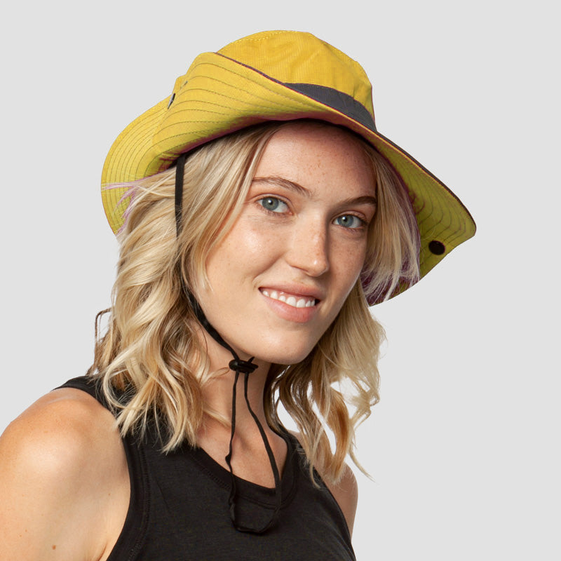 UV Protection Foldable Sun Hat for Women – Wide Brim Summer Cap with Ponytail Hole-Sun Hat-Unique Casa-Yellow-Unique Casa