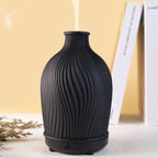 Vase-Shaped Ultrasonic Essential Oil Diffuser – Modern Boho Style Humidifier for Home-Oil Diffuser-Unique Casa-Black-Unique Casa