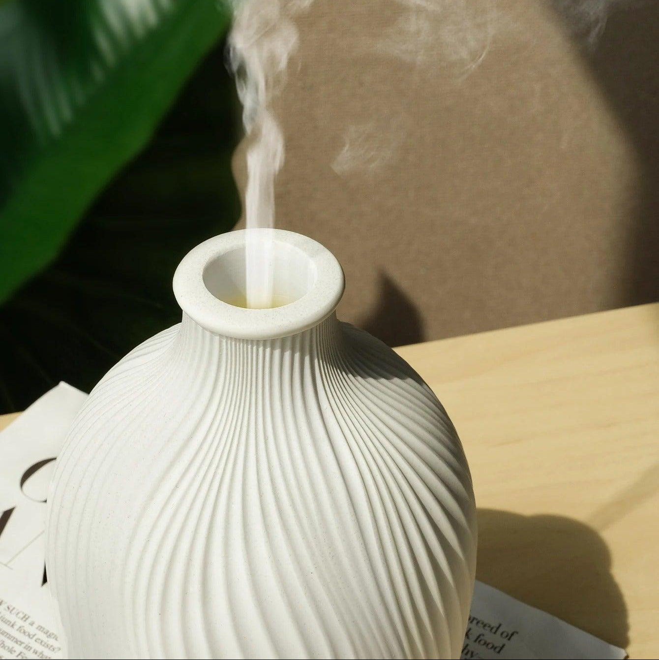Vase-Shaped Ultrasonic Essential Oil Diffuser – Modern Boho Style Humidifier for Home-Oil Diffuser-Unique Casa-Unique Casa