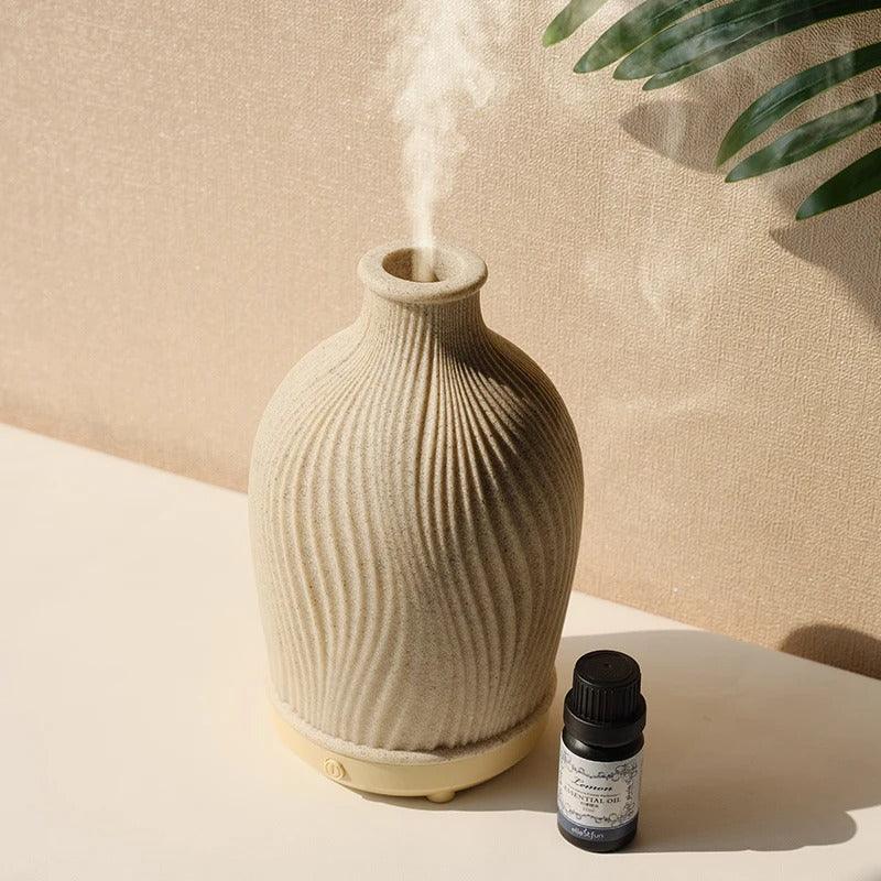 Vase-Shaped Ultrasonic Essential Oil Diffuser – Modern Boho Style Humidifier for Home-Oil Diffuser-Unique Casa-Unique Casa