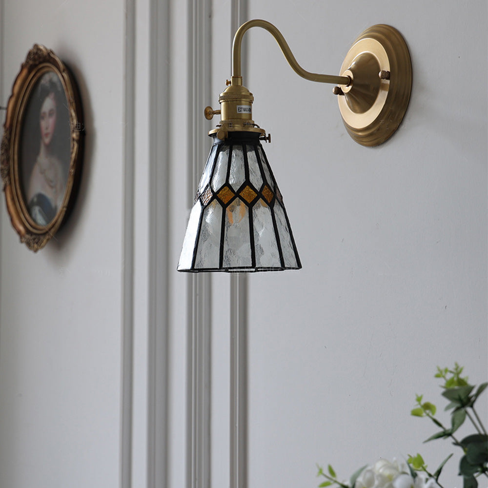 Vintage Glass Wall Sconce – Elegant Wall Light for Living Room Decor 5