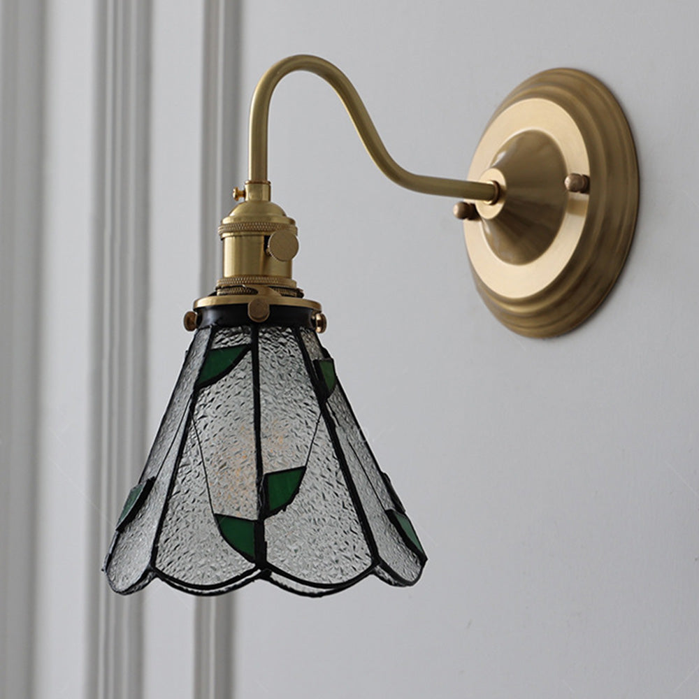 Vintage Glass Wall Sconce – Elegant Wall Light for Living Room Decor 1